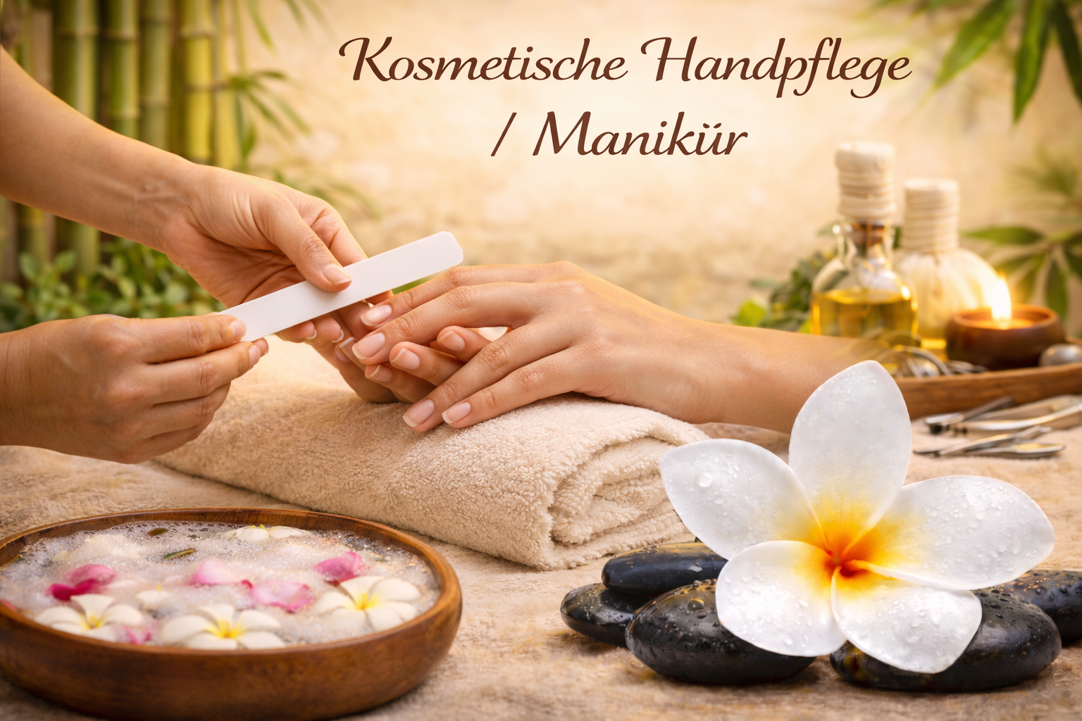 Kosmetische Handpflege / Manikür